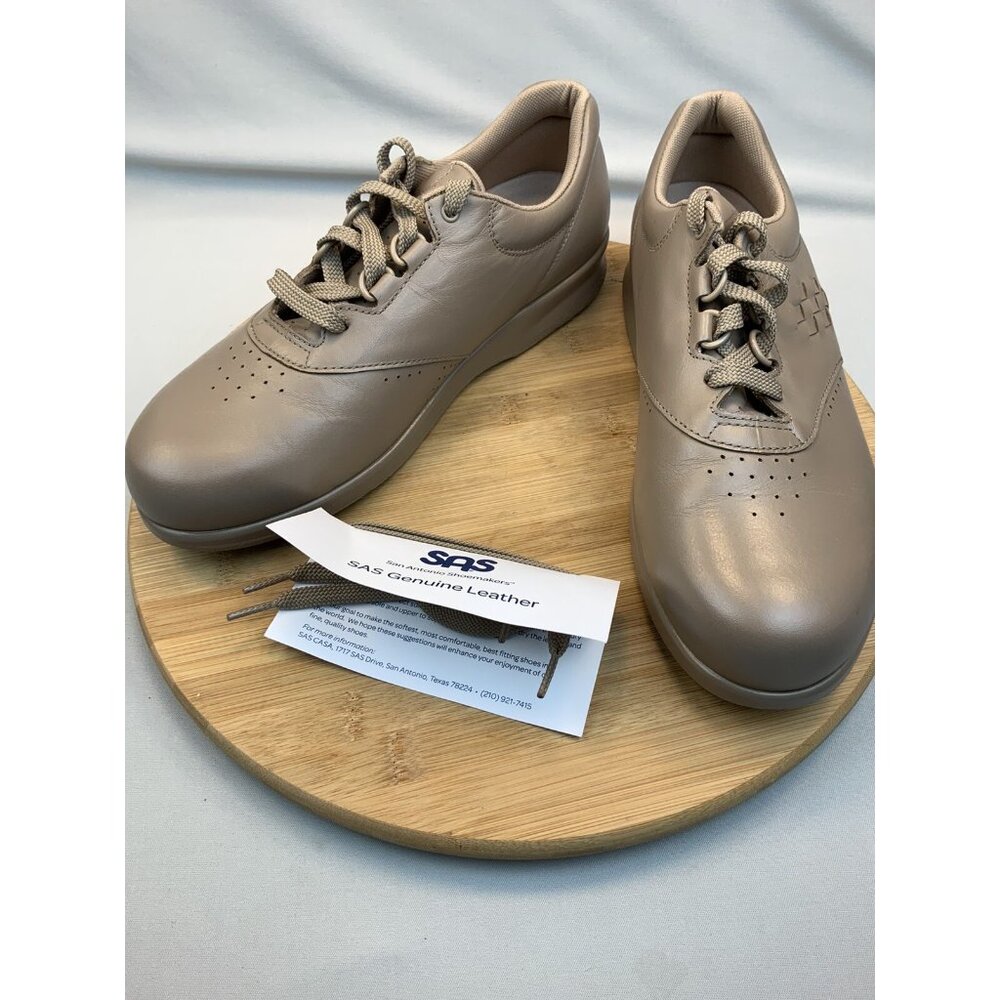 SAS Walking Shoe Women's Free Time 9.5M Mocha Cool Step Footbed EZ Lace - Picture 8 of 8